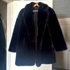 Faux fur jacket- new